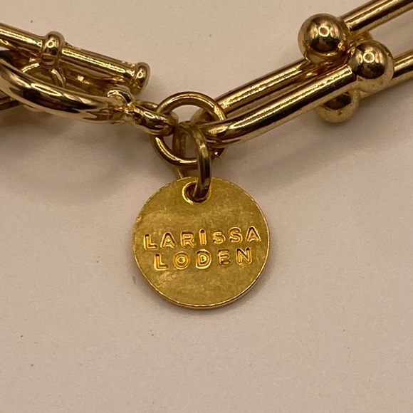 Larissa Loden Gold Tone Bracelet 7.5” - Picture 3 of 4